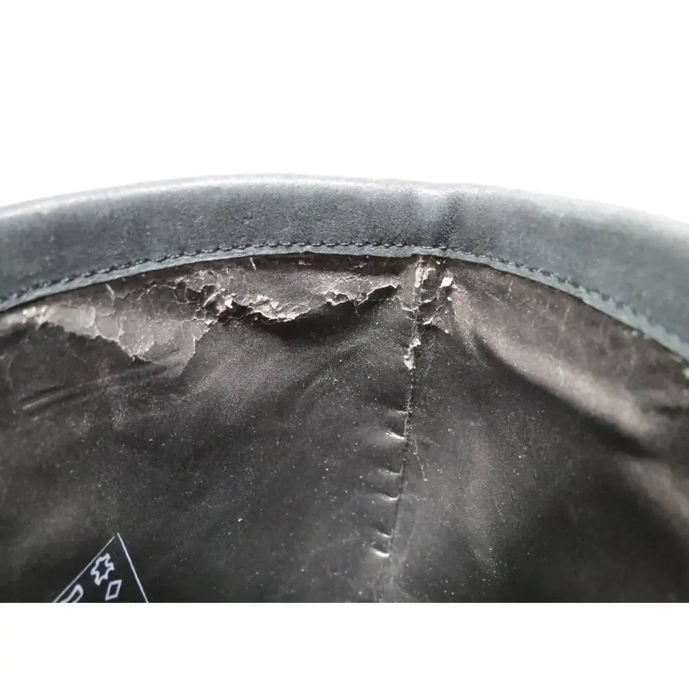 Lands' End Boots Womens 7.5 B Black Tall Leather Pull On